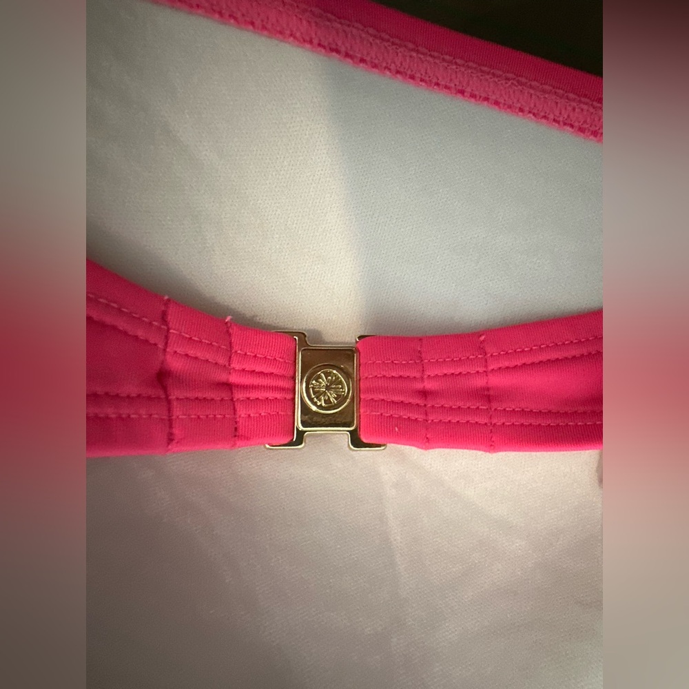 Lilly Pulitzer Pink Belt with Gold Clasp